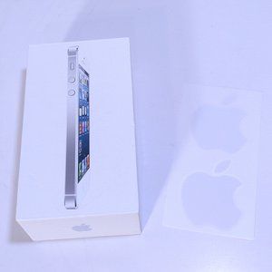 APPLE iPHONE 5 BOX ONLY 16GB Original Packaging OEM STICKERS 2012 USA Steve Jobs
